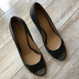 🔥Via Spiga Peep Toe Heels Black Size 9🔥